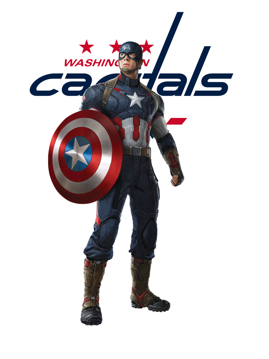 Washington Capitals Captain America Logo vinyl decal